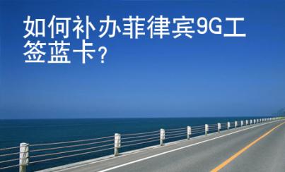<strong></strong>如何补办菲律宾9G工签蓝卡