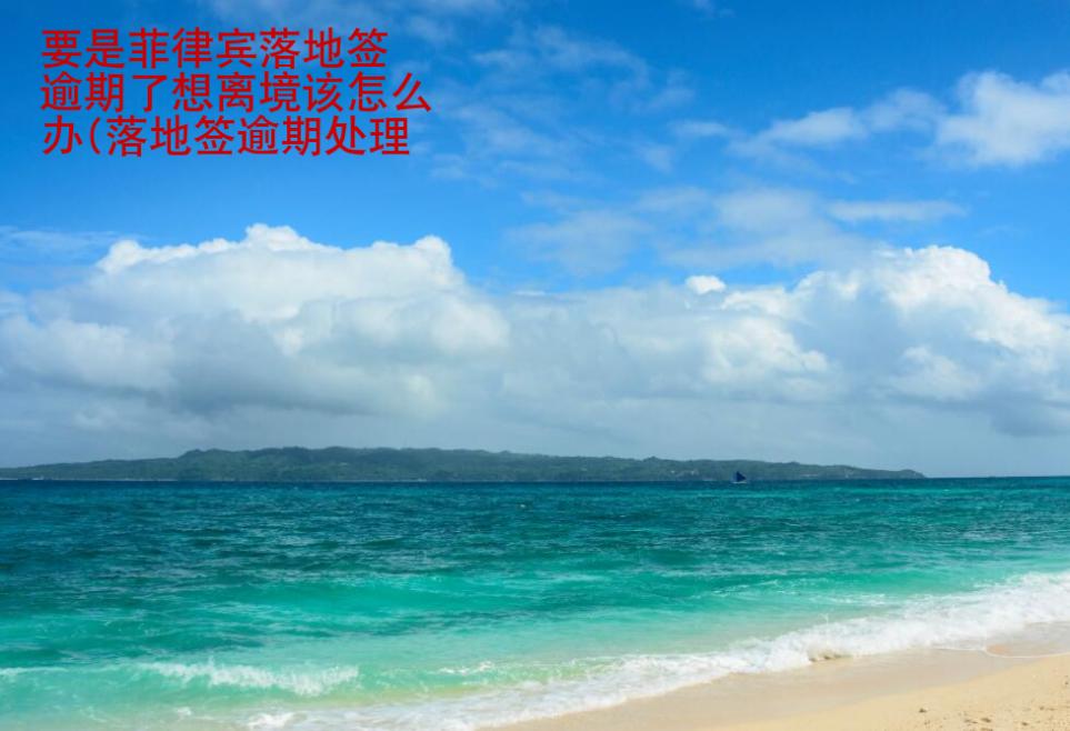 要是菲律宾落地签逾期了想离境该怎么办(落地签逾期处理情况)