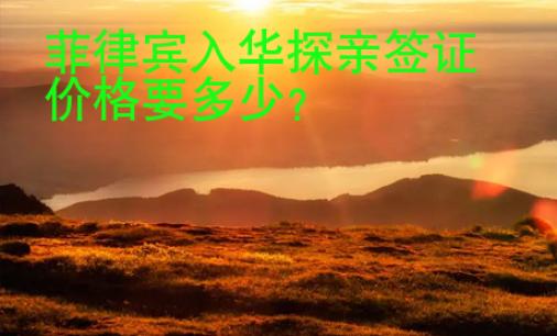菲律宾入华探亲<strong>签证</strong>价格要多少