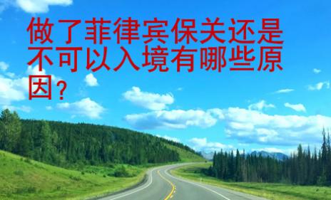 做了菲律宾保关还是不可以入境有哪些原因